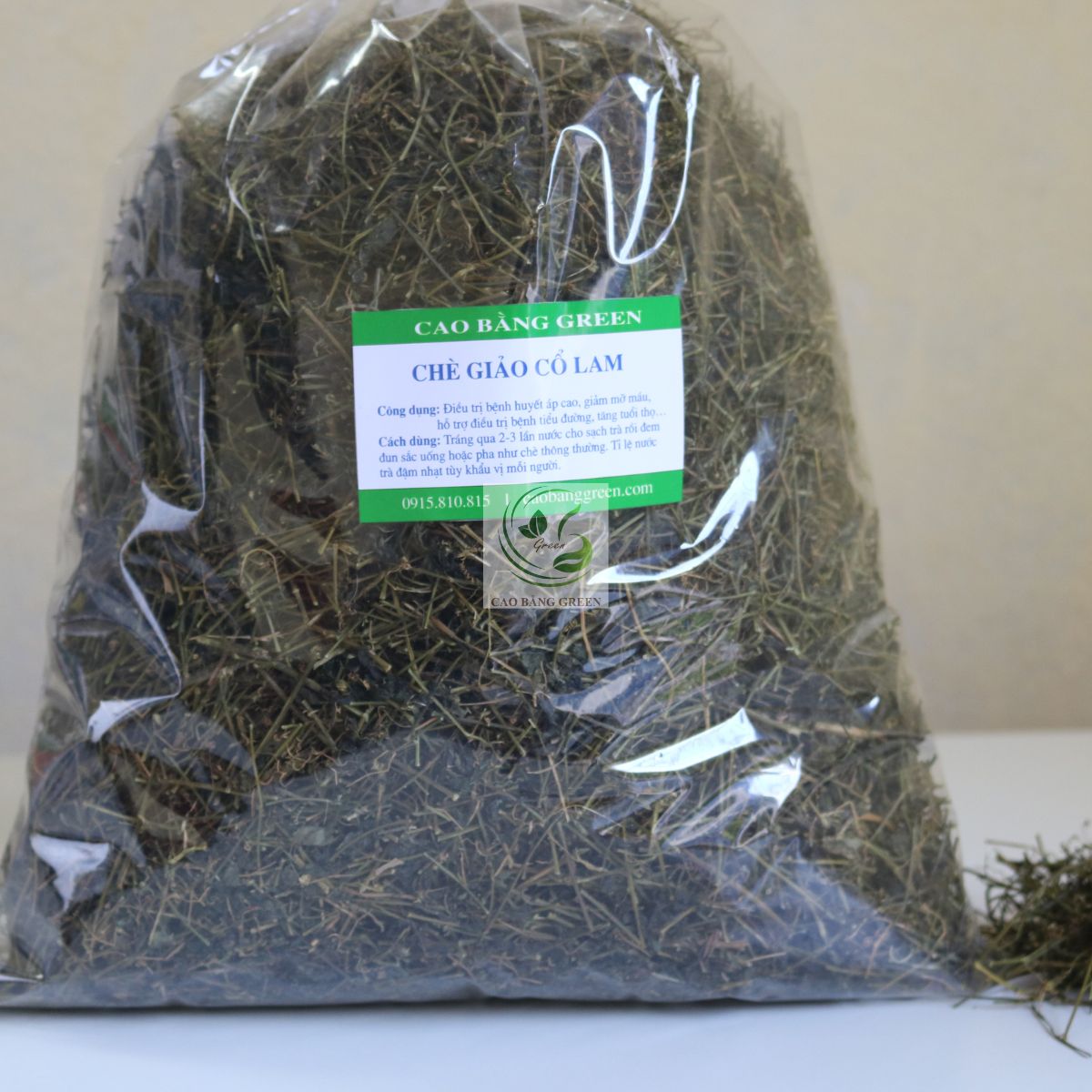 Sản phẩm trà giảo cổ lam 5 lá khô nguyên chất tại Cao Bằng Green.